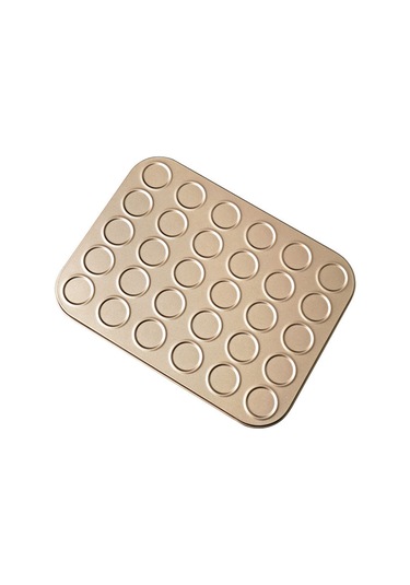 Youtek Ev Fırını Hamuru Kalıbı: 15'li Altın Kaplama, Macaron-kurabiye-kakaolu Gevrekler İçin Anti Yapışkan, Ev Hamuru Araçları Diğer