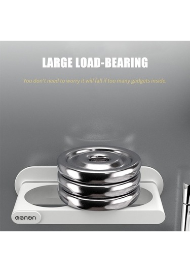 Novahub Erkek Saç Kurutma Askılığı Duvar Montajı Bardak Raflı Düzenleyici Banyo Eşyası Gri