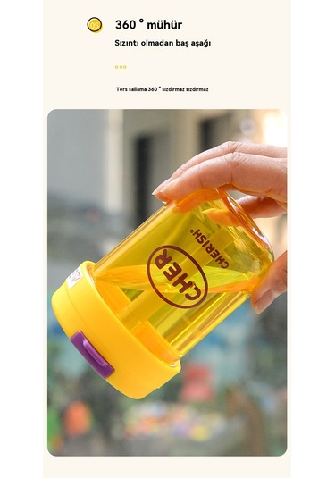 Jian Fan Yazöğrencisi Taşı Olabilir Plastik Bardak Mavi Mavi