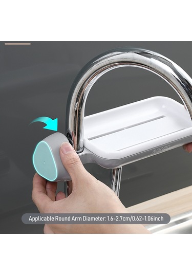 Xiyyadms Küçük Mutfak/banyo Su Arıtıcı Kolu İçin Siyah Abs Materyalli, 360 Derece Döner, Su Akıtma Delikli, Montajsız İki Katlı Depolama Rafı 16-27mm Boru Uyumlu Siyah