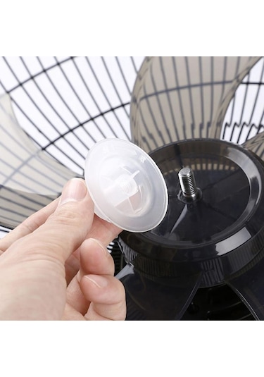16 İnç Ev Plastik Vantilatör Pervanesi Beş Yapraklı Ayaklı Fan İçin Somun Kapaklı One Sıze
