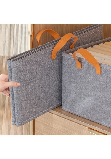 Cbtx Jjtz 50 X 35 X 32cm Bez Saklama Kutusu Katyonik Pp Kurulu Katlanır Dolap Organizatör - Bej