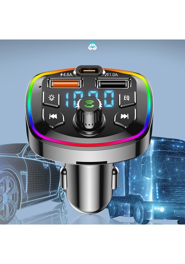 Singree Bt5.0 Araç Mp3 Çalar - Fm Vericili, Çift Usb Ve Pd Hızlı Şarj, Eller Serbest Konuşma, Tf Kart Desteği