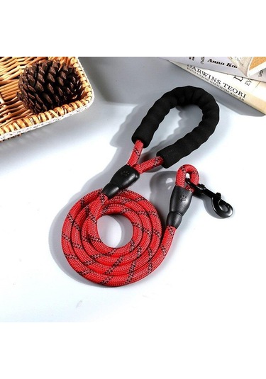 Technosmart Köpekler Için Gezdirme Tasması Reflektörlü 130 Cm Hal Siyah