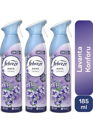 Febreze Lavanta Hava Ferahlatıcı Sprey Oda Kokusu 3 x 185 ML