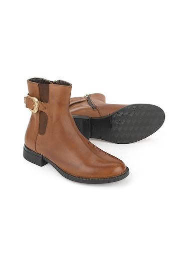 Ziya, Kadın Hakiki Deri Bot 1531022z7614 Taba 1531022z7614 320 Taba