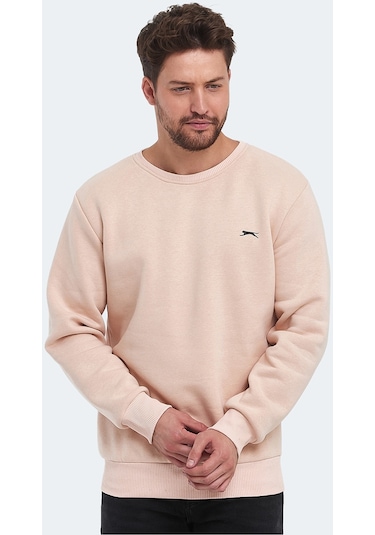 Slazenger KORAL IN Erkek Sweatshirt Bej