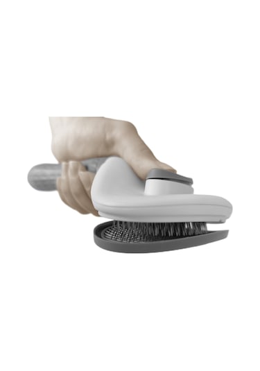 Markapet Kendini Temizleyen Tuşlu Kedi Köpek Tarağı Gri 10 x 20 CM