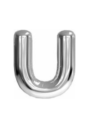 Nedi Balon Folyo Harf Gümüş U 01362 Şişirilmemiş 100 Cm