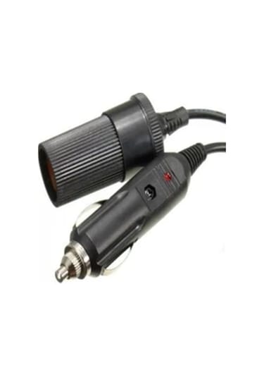Araç Çakmak Uzatma Kablosu 12-24 Volt 16 Amper 2 X1,5mm Ttr Bakır 5 Mt-siyah
