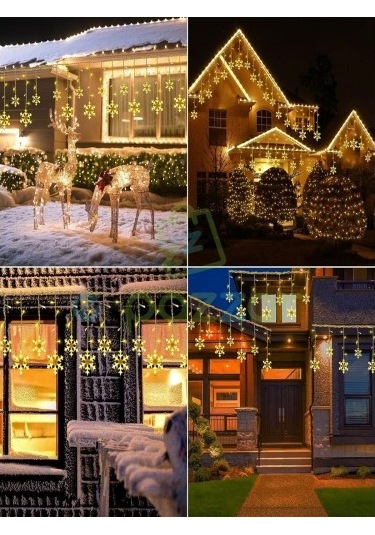 3m 12 Saçaklı 12 Kar Tanesi 8 Fonksiyonlu 02-10mm 5yards