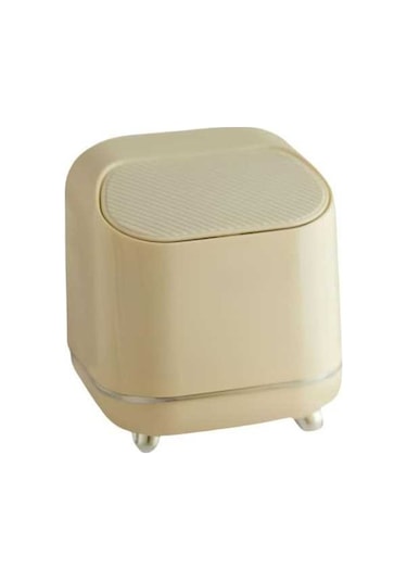 Pazly Suntek Sepeti Sarı Masaüstü Küçük Kovası, Kovası Kapaklı Çöp Mp Sarı