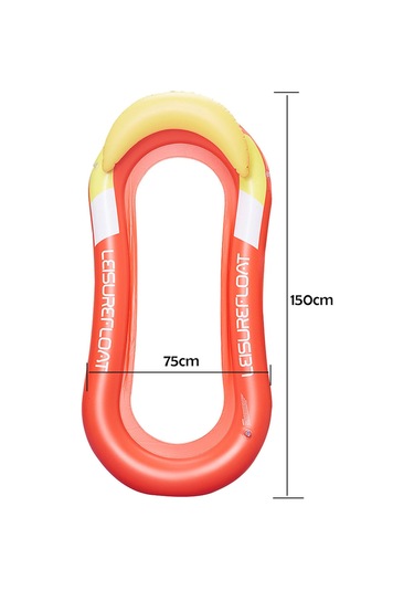 Xindoker Pvc Nylon Ağıklı Havalandırılabilir Su Yatağı - Güneşlikli, Konforlu, Sızdırmaz, Yüksek Dayanıklı, Havuz Ve Plajlar İçin Kırmızı