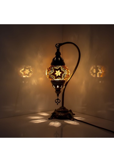 Dekoratif MOZAİK ABAJUR AMPUL HEDİYELİ KARALP MOZAİK DEN