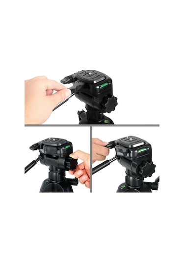 Thentech Su Terazili Profesyonel Kamera Uyumlu Tripod