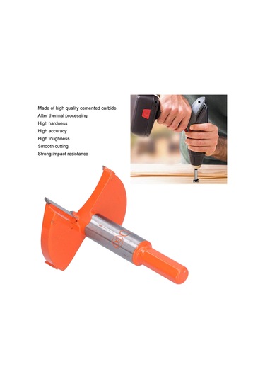 Symbee Karbür Madenli Ahşap Delici, Forstner Matkap Ucu, 60mm, Hızlı Talaş Atma, Yüksek Sertlik, Ahşap Tahta Delme İçin