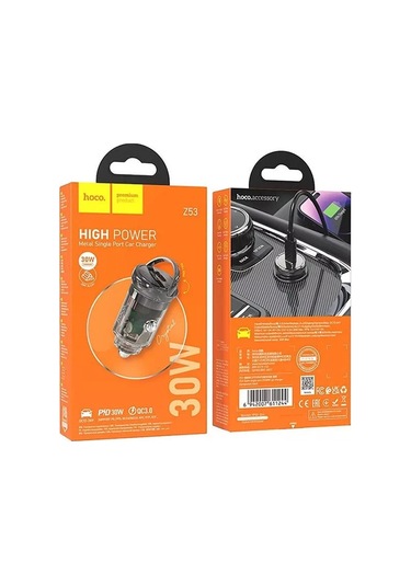 Hoco Z53 Sight Pd30w Type-c Girişli Araç Hızlı Şarj Aleti