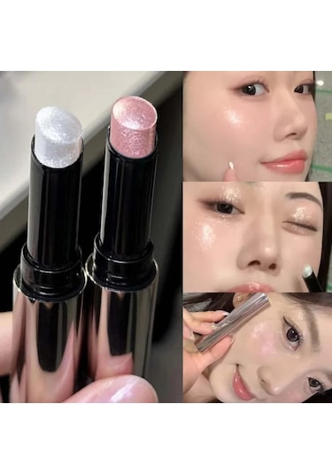 Pırıltılı Fosforlu Çubuk Doğal Elmas Glitter Beyaz Vurgu Göz Farı Kalem Kontur 02 01