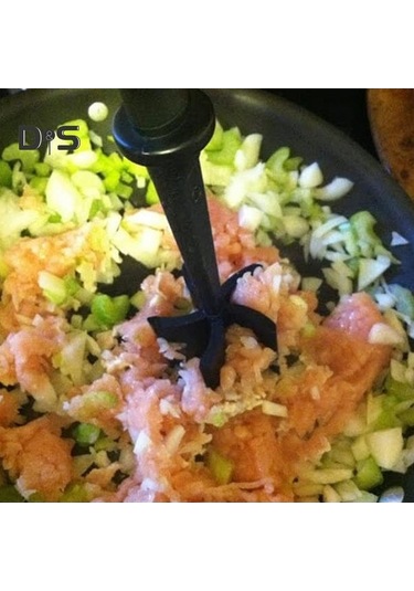 Novahub Yüksek Sıcaklığa Dayanıklı Hamburger Et Kıyıcı Gıda Kesici Mutfak Pişirme Aracı, 25cm, Abs, Kolay Kullanım, Dayanıklı Ergonomik Tutamaç Diğer