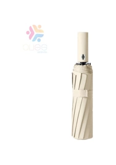 Bliss Umbrella 12 Telli Otomatik Şemsiye Krem