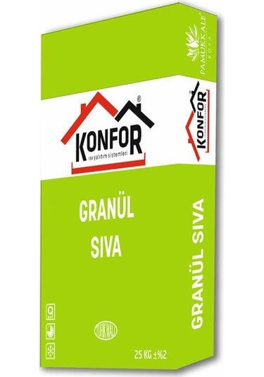 Konfor Granül Sıva İnce Beyaz 25 Kg