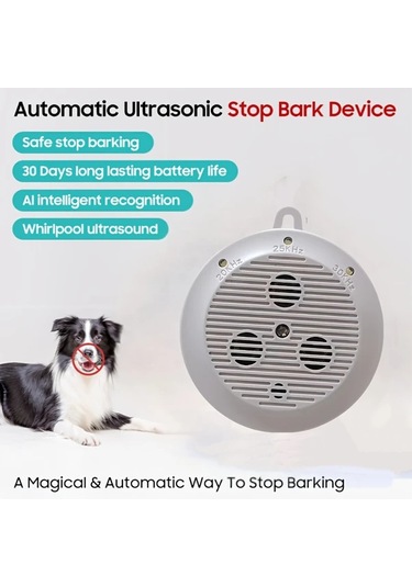 Willowhaven Siyah Tek Ebat Vortex Ses Dalgası Teknolojili Usb Şarjlı Havlama Önleyici Köpek Eğitim Aracı