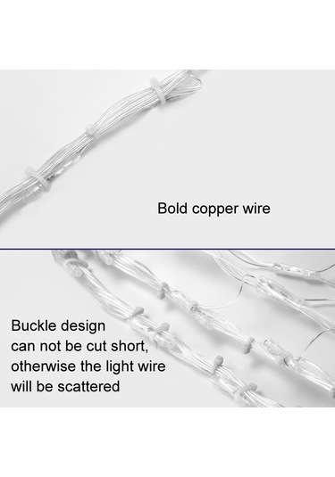 Sones Tavuskuşu Işıkları Led Balık Ağı Işıkları Açık Hava Su Geçirmez Işık Dizisi Tatil Dekorasyon Işıkları, Ab Fişi Renkli Işık Diğer