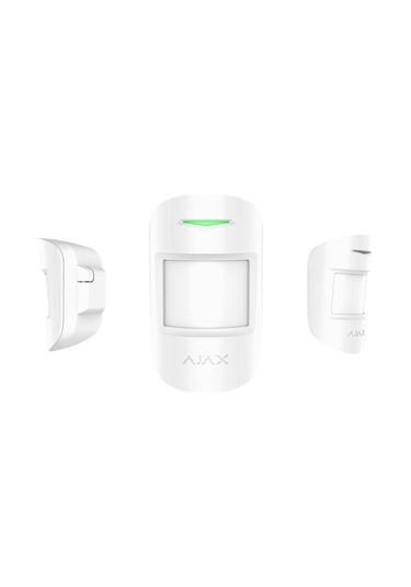 Ajax Combiprotect Kuyumcu Mikrofonlu Kablosuz Ir Hareket Ve Cam Kırılma Dedektörü Beyaz
