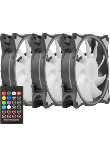 Green Gfk120m-argb Huracan Kıt 3x12cm Fan Kumandalı Bilgisayar Kasa Fanı