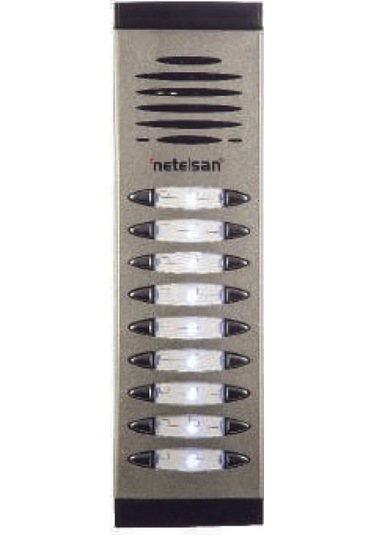Netelsan M.u.dıa.00040 Diafonlu Zil Paneli 7-8 Buton Sayılı