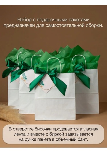 Sinitsa Ecoshop Kağıt Hediye Poşetleri 12'li Set 153761937