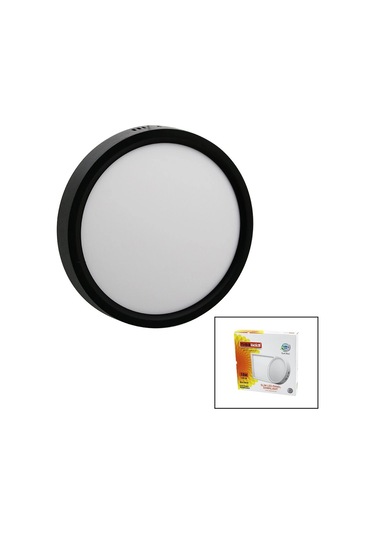 Nisaluce Epl-18sü 18w Siyah Metal Kasa Sıva Üstü Yuvarlak Led Slim Panel 1260lm Beyaz 6500k 30.000 S Çok Renkli