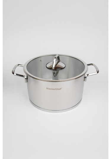 Masterchef 8 Parça Silver Çelik Tencere Seti Lux Flanşlı Sap Çelik