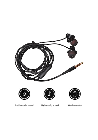 Hombey Beyaz X31 Kablolu Kulak İçi Kulaklık - Oyun Ve Karaoke İçin Mikrofonlu, 3.5mm Arayüzlü, İos/android Uyumlu, Konforlu Silikon Uyum