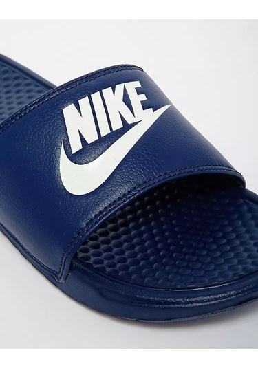 Nike Futura Benassi Slide Hard Blue Unisex Tek Bantlı Tek Bantlı Lacivert Lacivert