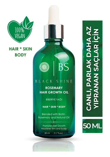 Black Shine Vegan Saç Bakım Yağı 50 Ml