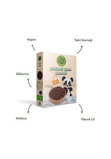 Glutensiz Fabrika Glutensiz Kakaolu Tahıl Gevreği 250 G
