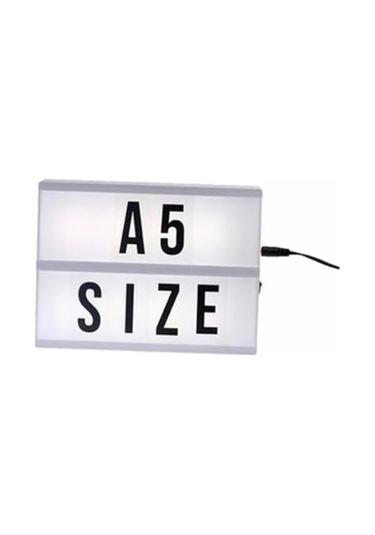 A5 Işıklı Lightbox Harfli Mesaj Panosu, Led Aydınlatmalı Harfli Işıklı Pano 10