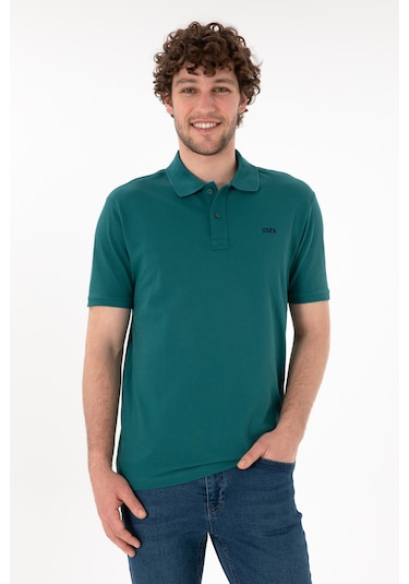 U.S. Polo Assn. Erkek Regular Fit Polo Yaka Koyu Yeşil Basic Tişört 50306007-VR101 U.S. Polo Assn. Erkek Regular Fit Polo Yaka Koyu Yeşil Basic Tişört 50306007-VR101