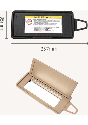 Sones Mercedes-Benz S Class W220 1998-2005 Araba Ön Sıra Sol Güneşlik Makyaj Aynası Siyah