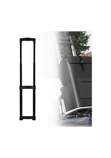 Homyl Bavul Teleskopik Saplı Arabası Bagaj Çekme Sürükleme Siyah