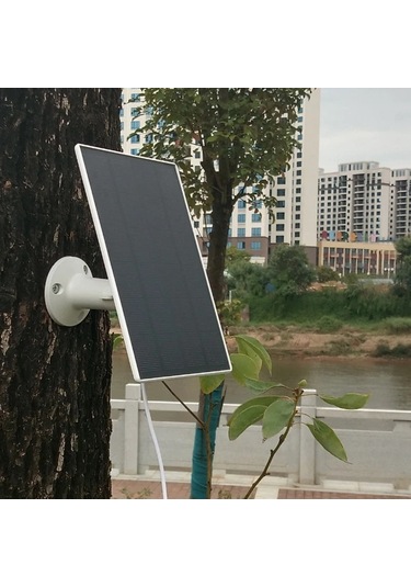 Xuweiwei Siyah Tekli Paket Dusuk Voltaj Guvenlik Kameralari Icin 360 Derece Donuslu Kolay Kurulumlu Gunes Paneli Usb C Ve Micro Usb Uyumlu