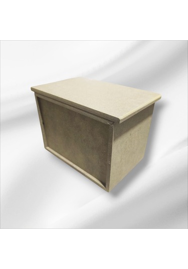 Ahşap Boyanabilir 3 Çekmeceli Takı-aksesuar Organizer Kutu