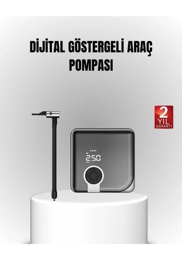 Bfs 6000mah Bataryalı Type-c Şarjlı Mini Hava Kompresörü Led Işıklı