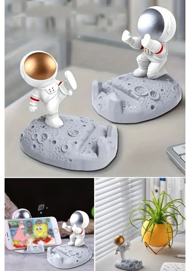 Bfs Mini Astronot Model Telefon Ve Tablet Tutucu Standı
