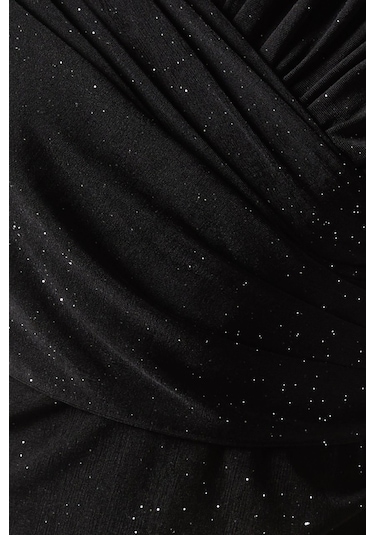 Ac By Aanchal Chanda Draped Maxi Kadın Elbise Siyah