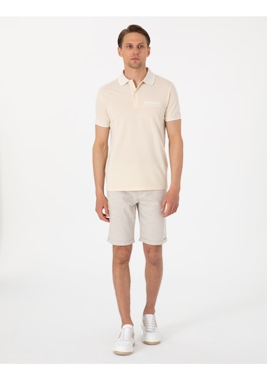 Pierre Cardin Erkek Bej Şort / Bermuda 50305677-vr011 Bej