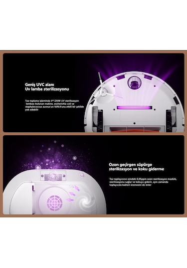 Lydsto S1 Max Akıllı Robot Süpürge Beyaz