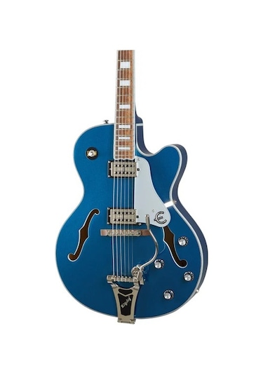 Epiphone Emperor Swingster Hollowbody Elektro Gitar Delta Blue Metallic