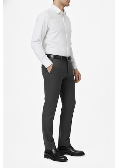 Erkek Regular Fit Kumaş Pantolon Likra Kumaş Bgl-st05033 K.Gri
